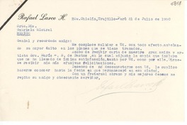 [Carta] 1950 jul. 21, Hda Chiclín, Trujillo, Perú [a] Gabriela Mistral, México
