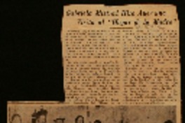 Gabriela Mistral hizo ayer una visita al "Hogar de la Madre"