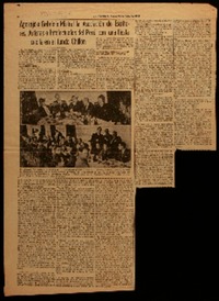 Agasajó a Gabriela Mistral la Asociación de Escritores, Artistas e Intelectuales del Perú con una fiesta criolla en el fundo Chillón