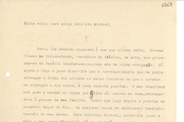 [Carta] 1941 nov. 2, [Brasil] [a] Gabriela Mistral