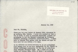 [Carta] 1962 Jan. 12, New York, N. Y., [EE.UU.] [a] Mr. A. K. Shields, Holt, Rinehart and Winston, Inc., New York, [EE.UU.]