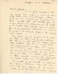 [Carta] [1949?] sept. 20, Santiago, [Chile] [a] Gabriela [Mistral], [Italia]
