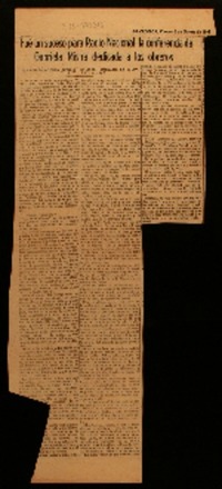 Fue un suceso para Radio Nacional la conferencia de Gabriela Mistral dedicada a los obreros la excelsa poetisa recibió cálidos homenajes de simpatía y aplauso.