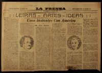Letras, artes, ideas unos instantes con América