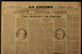 Letras, artes, ideas unos instantes con América