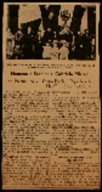 Homenaje escolar a Gabriela Mistral se efectuó en el Centro Escolar "República de Chile".