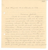 [Carta] 1942 jul. 12, Belo Horizonte, [Brasil] [a] Gabriela [Mistral]