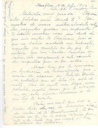 [Carta] 1950 jul. 16, Miraflores, [Perú] [a] Gabriela [Mistral]