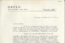 [Carta] 1966 ago. 29, Santiago de Chile [a] Querida Doris