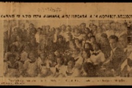 Verdadera demostración de cariño se hizo esta mañana a su llegada, a la notable intelectual Sra. Gabriela Mistral