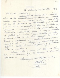 [Carta] 1951 mar. 29, La Habana, [Cuba] [a] Petrona [Noda]