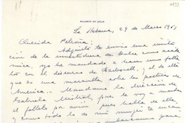 [Carta] 1951 mar. 29, La Habana, [Cuba] [a] Petrona [Noda]