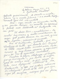[Carta] 1952 mar. 23, La Habana, [Cuba] [a] Gabriela Mistral