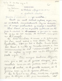[Carta] 1953 mayo 4, La Habana, [Cuba] [a] Gabriela Mistral