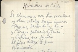 Hombres de Chile