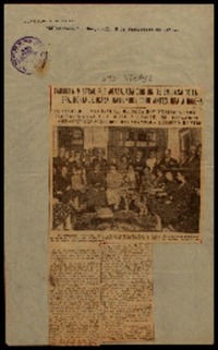 Gabriela Mistral fue agasajada con un te en casa de la sra. Borja de Icaza, habiendo hecho antes jira a Huigra el consejo cantonal se reunirá hoy en sesión para hacer entrega a la gentil visitante de pergamino que contiene acuerdo declarandola huesped ilustre.