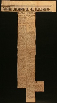 Pablo Neruda algunos de los más interesantes aspectos del joven poeta estudiados anoche por G. Mistral