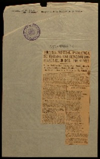 Poetisa Mistral prolonga su estada entre nosotros hasta el 30 del presente Ondas del Pacífico rindió ayer homenaje a la excelsa lirida radiando pasillo de su nombre, letra de L. de Dávila y música de N. Safadi.