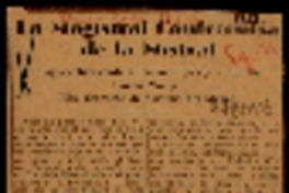 La magistral conferencia de la Mistral elogió cálidamente a Carmen Lyra y a Joaquín García Monge : hizo derroche de dominio de idioma.