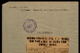 Mañana llega de Playas y el viernes sigue viaje a Cuba la señora Gabriela Mistral