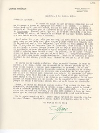 [Carta] 1954 jun. 5, Cuba [a] Gabriela [Mistral]