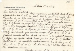 [Carta] 1944 mar. 5, Washington [a] Gabriela Mistral