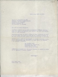 [Carta] 1963 abr. 8, Nueva York, [Estados Unidos] [a] Sr. Don R. Trigueros de León, Director General de Publicaciones, Ministerio de Educación, San Salvador, El Salvador