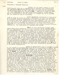 [Carta] 1952 mar. 23, Santiago [a] Gabriela Mistral