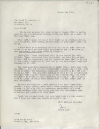 [Carta] 1966 Mar. 31, Hack Green Road, Pound Ridge, New York, [EE.UU.] [al] Sr. Raúl Yrarrazaval L., Teatinos, Santiago, Chile