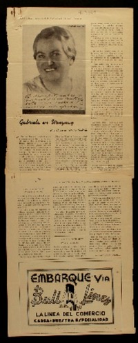 Gabriela Mistral en Uruguay