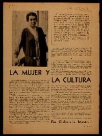 La mujer y la cultura