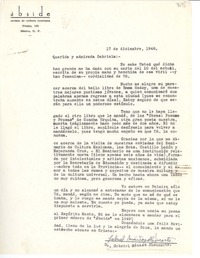 [Carta] 1948 dic. 17, [México D.F.] [a] Gabriela [Mistral], [Fortín de las Flores, México]