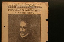 Populismo de Lope de Vega