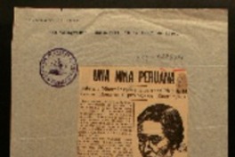 Una niña peruana Gabriela Mistral explica la personalidad de M. Teresa Llona en el pròlogo de "Encrucijada"