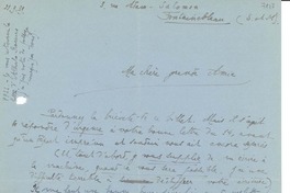 [Carta] 1939 sept. 21, Fontainebleau, [Francia] [a] [Gabriela Mistral]