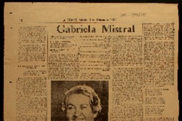 Gabriela Mistral