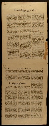 Recado sobre los Tlalocs