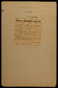Nota a Diario Nuevo