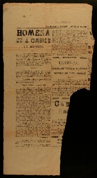 Homenaje a Gabriela Mistral