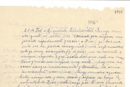 [Carta] 1946 feb. 21, [La Serena] [a] Gabriela Mistral