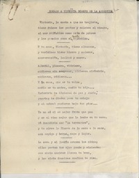 Recado a Victoria Ocampo en la Argentina