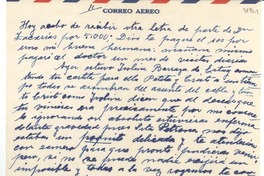 [Carta] [1947?] feb. 5, [Chile] [a] [Gabriela Mistral]