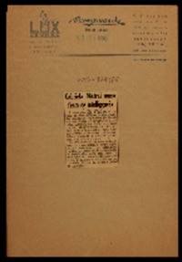 Gabriela Mistral numa festa de intelligencia