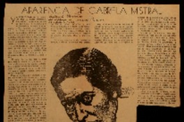 Apariencia de Gabriela Mistral