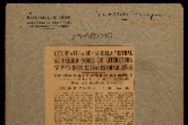 Candidatura de Gabriela Mistral al Premio Nobel de Literatura apoyan intelectuales brasileños comuniciación que ha enviado en este sentido la Federación de las Academias de Letras del Brasil a la Academia Sueca : reconocimiento de su labor.