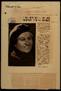 O povo brasileiro e' povo mais agudamente latino do continente Gabriela Mistral, a grande poetisa chilena, concede a "Diretrizes" notavel e oportuna entrevista exclusiva.