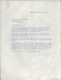 [Carta] 1963 feb. 11, Nueva York, [EE.UU.] [a la] Sra. Maruja B. Mendilaharsu, Washington 305, Montevideo, Uruguay