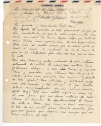 [Carta] 1945 jul. 28, La Serena [a] Palmita Guillén, Petrópolis