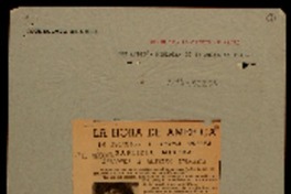 La hora de América la escritora y poetisa chilena Gabriela Mistral responde a nuestra encuesta.