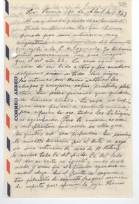 [Carta] 1943 abr. 10, La Serena, [Chile] [a] [Gabriela Mistral]